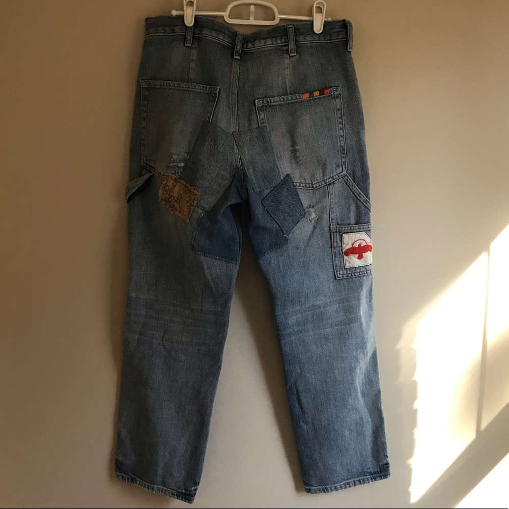 Free People Patchwork Carpenter Jeans - Picture 10 of 13